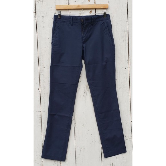 Bonobos Cotton Dress Pants Trousers Dark Navy Tailored Fit Size 36 / 32 NEW